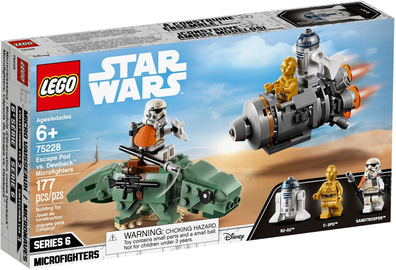 LEGO Set-Escape Pod vs. Dewback Microfighters-Star Wars / Star Wars Microfighters-75228-1-Creative Brick Builders